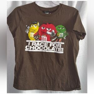 NASCAR m&m’s Chocolate Crew T-Shirt womens small